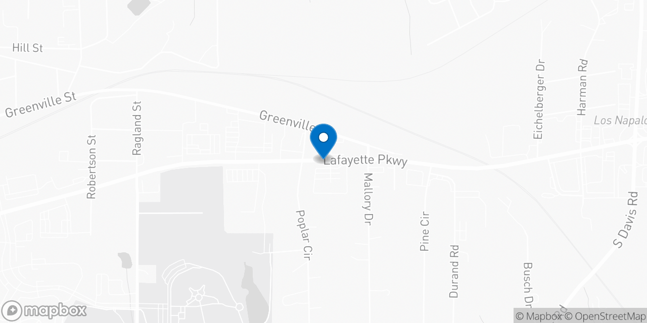 Map showing the location of the Social Security office in Lagrange, GA