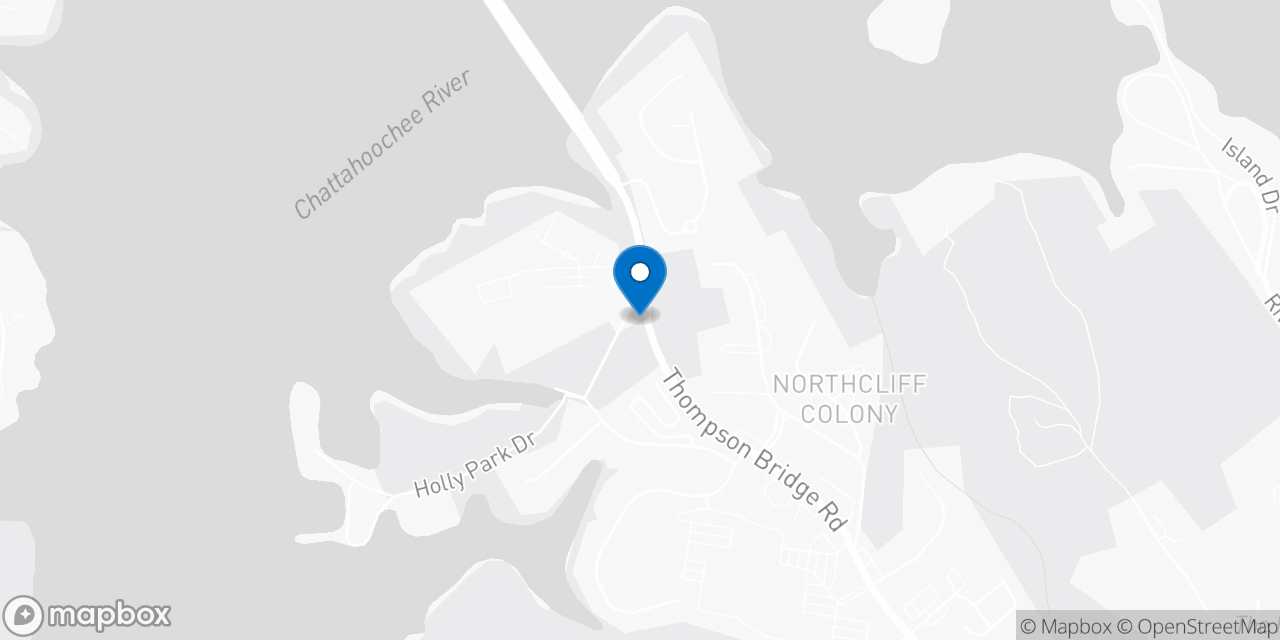 Map showing the location of the Social Security office in Gainesville, GA