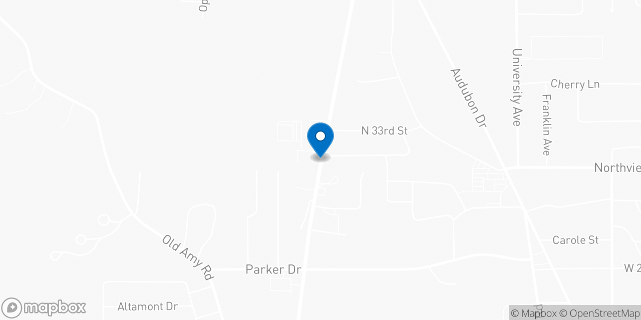 Map showing the location of the Social Security office in Laurel, MS
