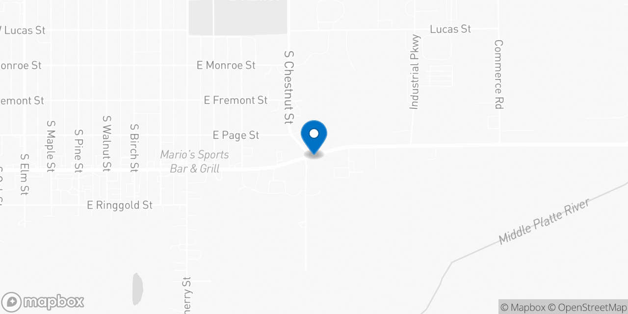 Map showing the location of the Social Security office in Creston, IA