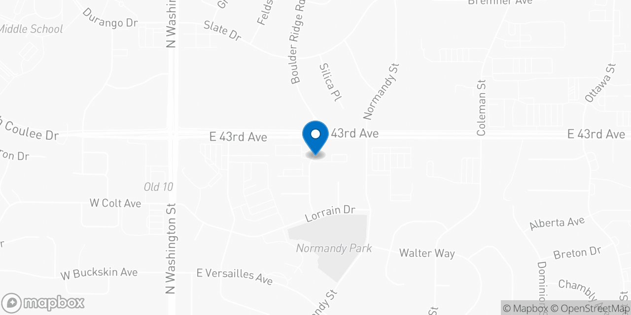 Map showing the location of the Social Security office in Bismarck, ND