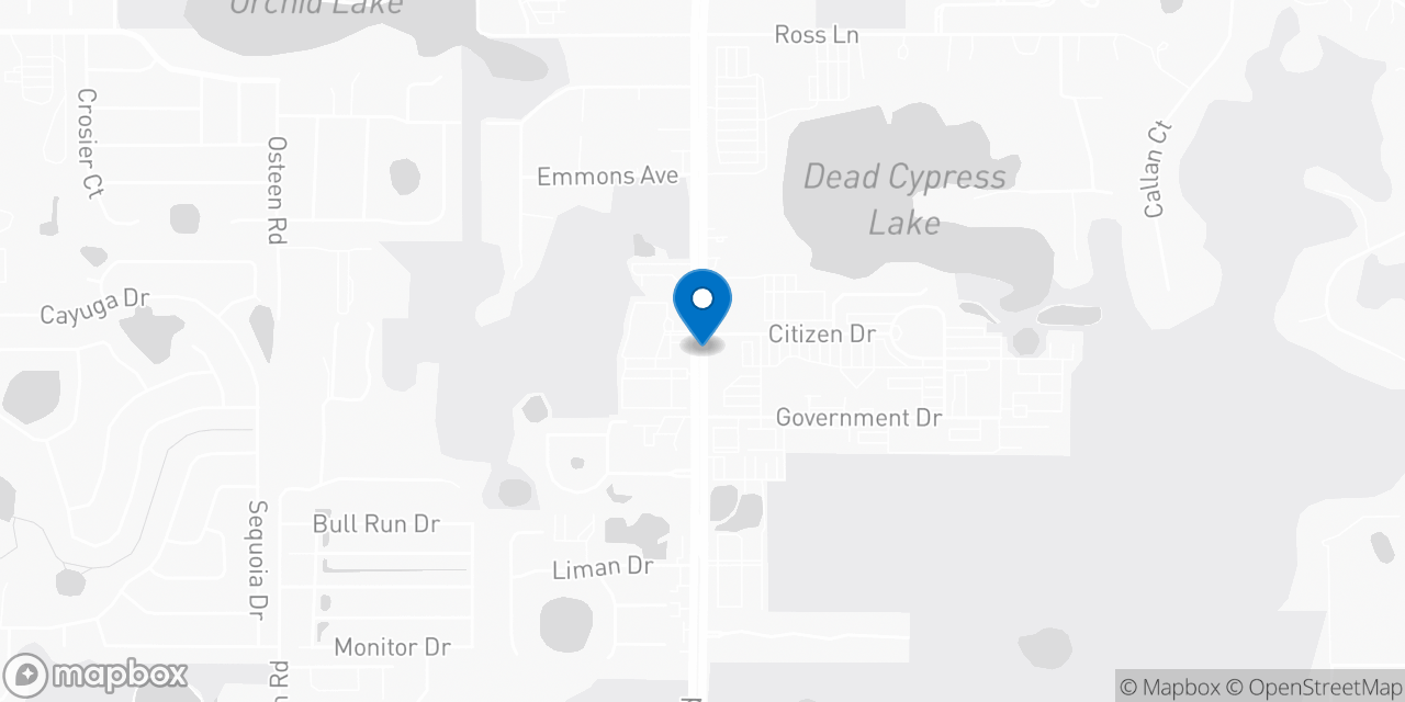 Map showing the location of the Social Security office in New Port Richey, FL