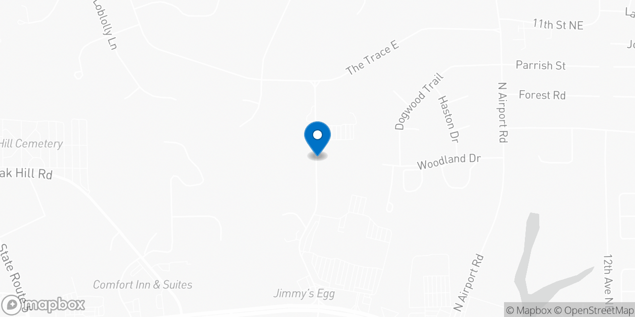 Map showing the location of the Social Security office in Jasper, AL