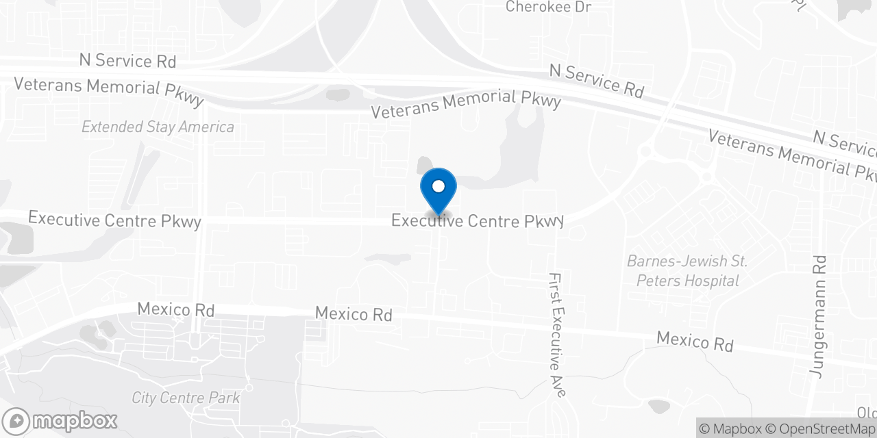 Map showing the location of the Social Security office in Saint Peters, MO