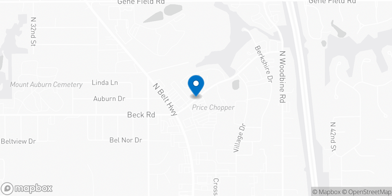 Map showing the location of the Social Security office in Saint Joseph, MO