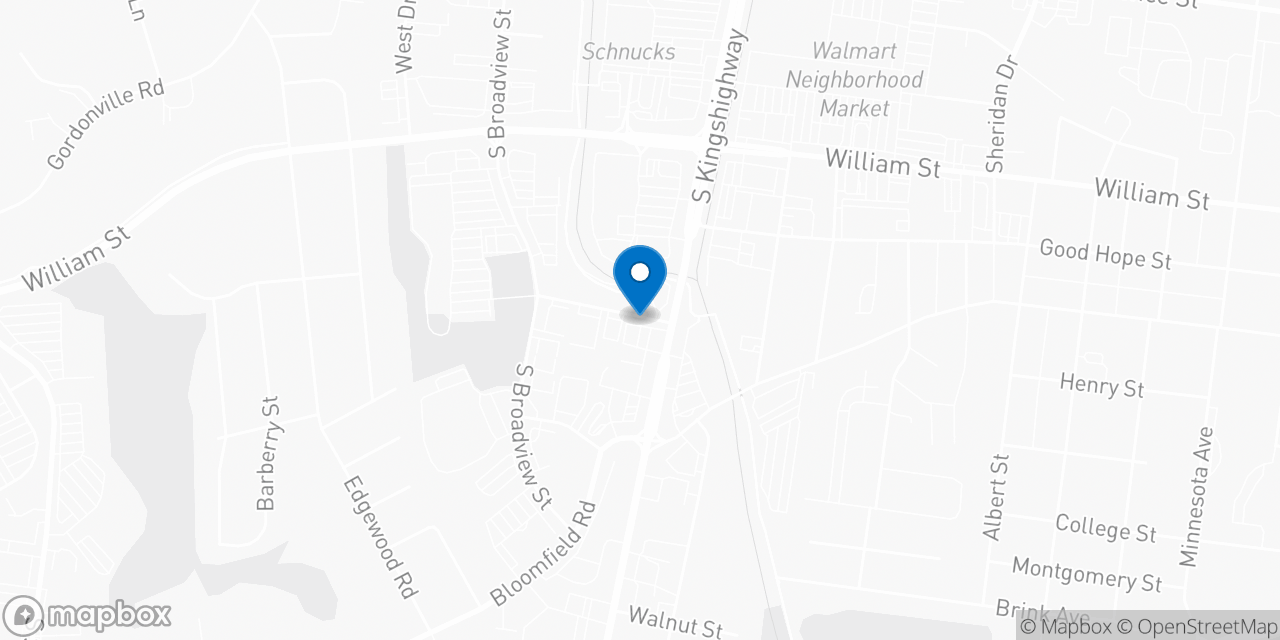 Map showing the location of the Social Security office in Cape Girardeau, MO