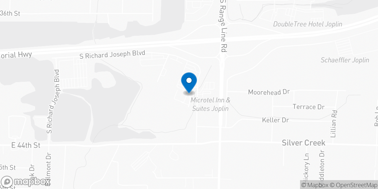 Map showing the location of the Social Security office in Joplin, MO