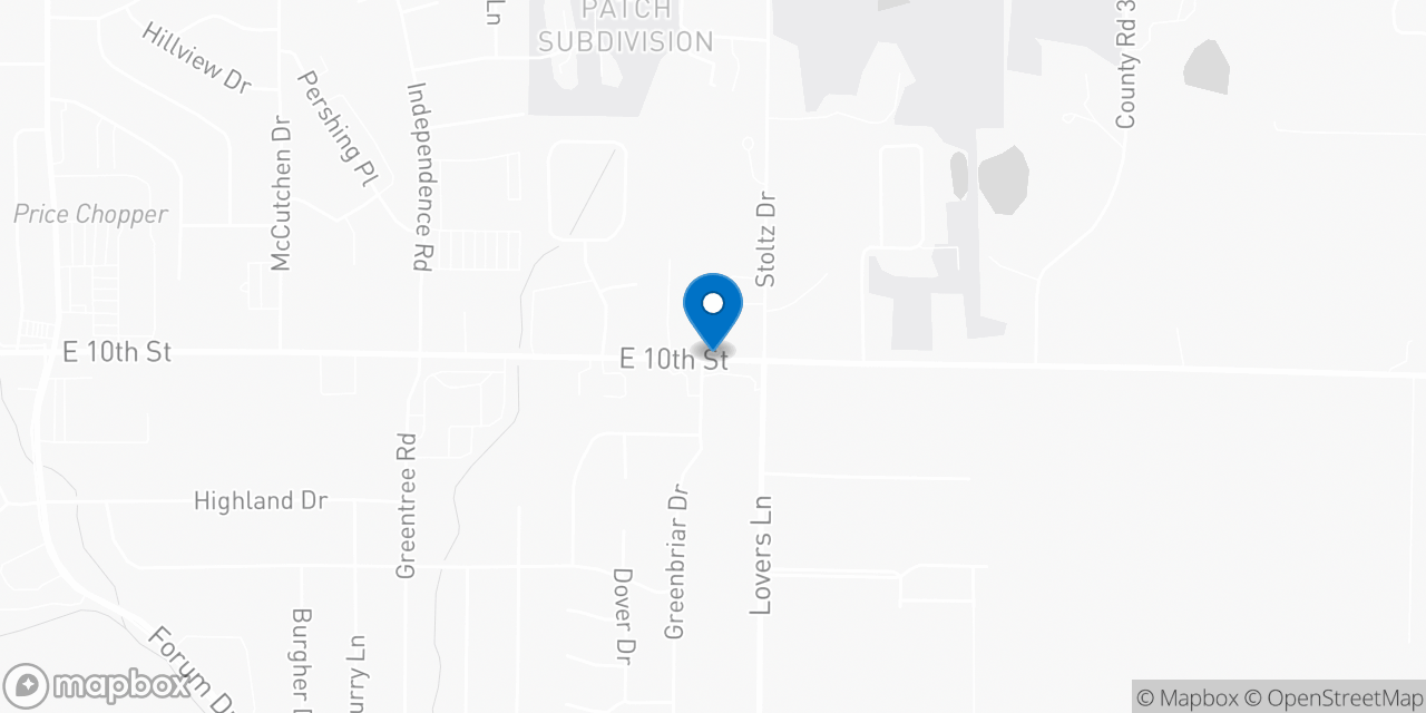 Map showing the location of the Social Security office in Rolla, MO
