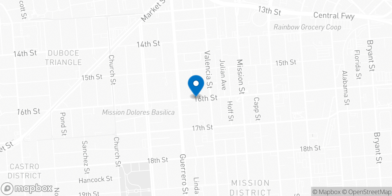 Map showing the location of the Social Security office in San Francisco, CA