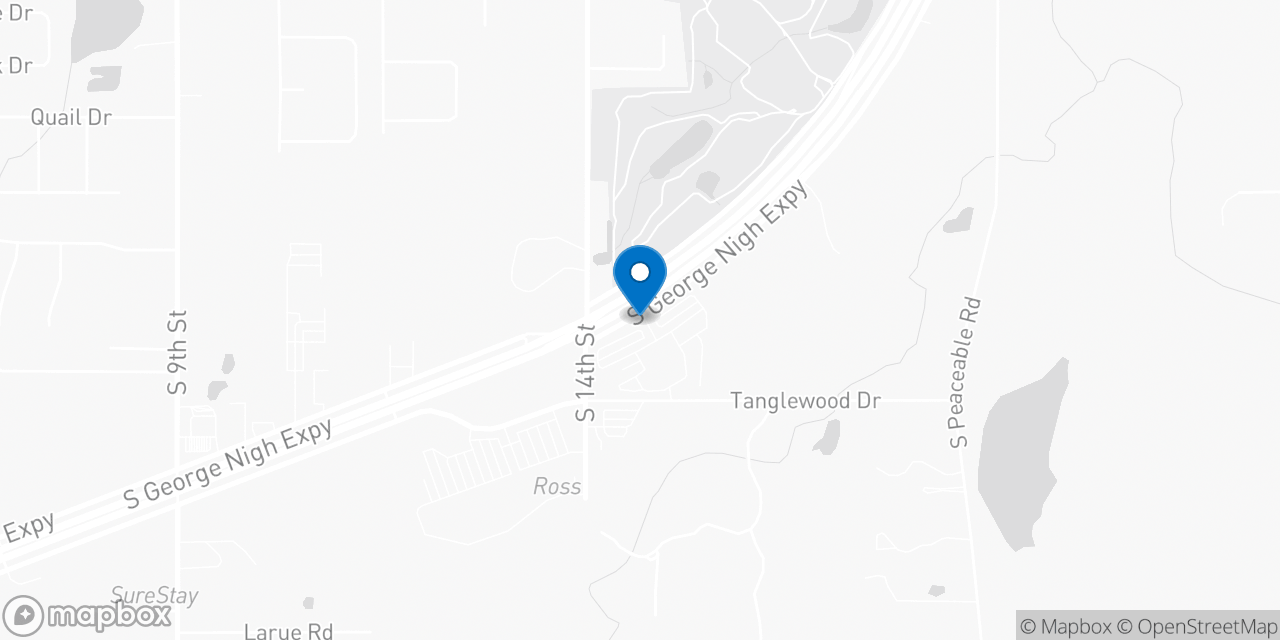 Map showing the location of the Social Security office in Mcalester, OK