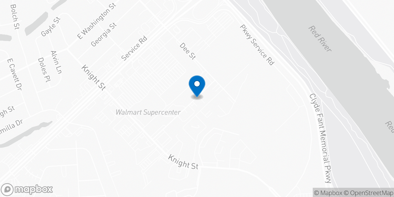 Map showing the location of the Social Security office in Shreveport, LA