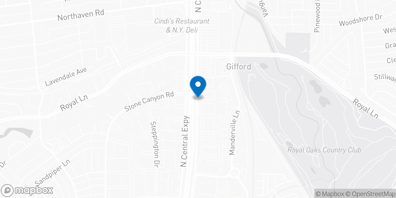 Map showing the location of the Social Security office in Dallas, TX