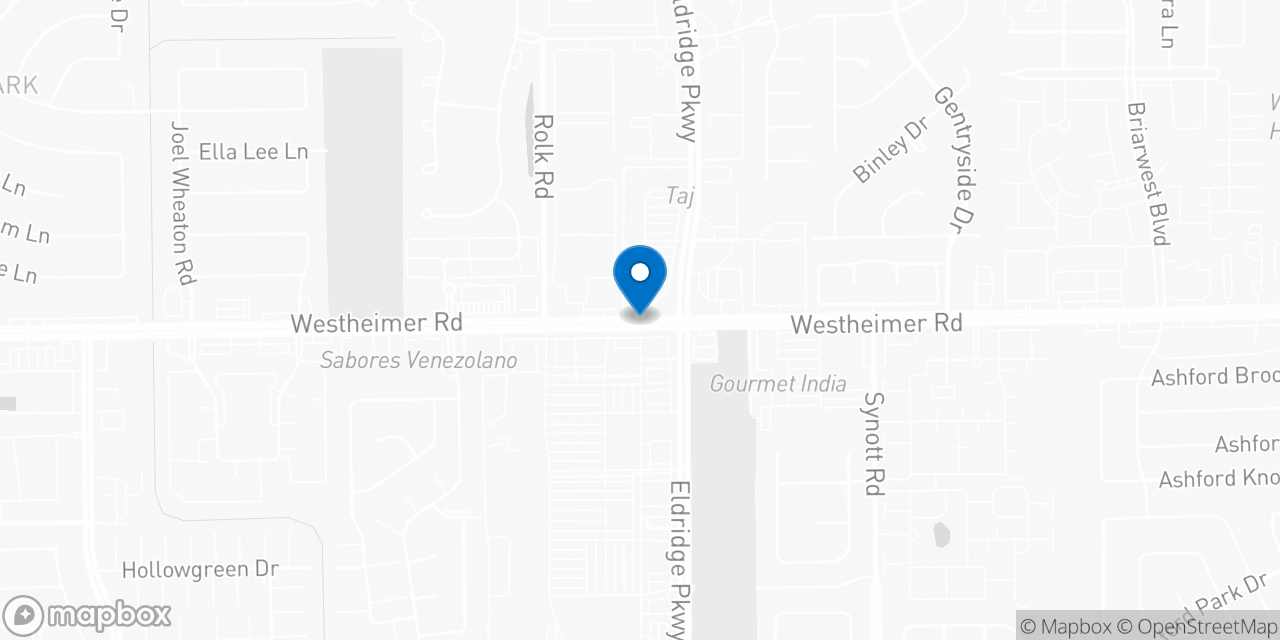 Map showing the location of the Social Security office in Houston, TX