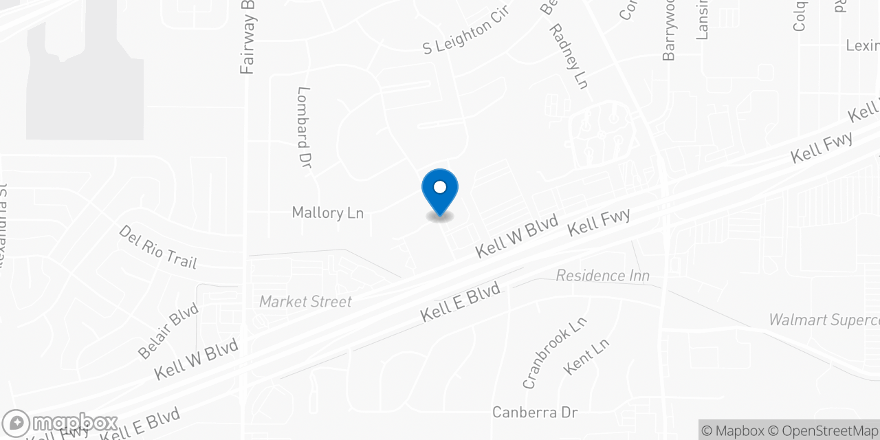 Map showing the location of the Social Security office in Wichita Falls, TX