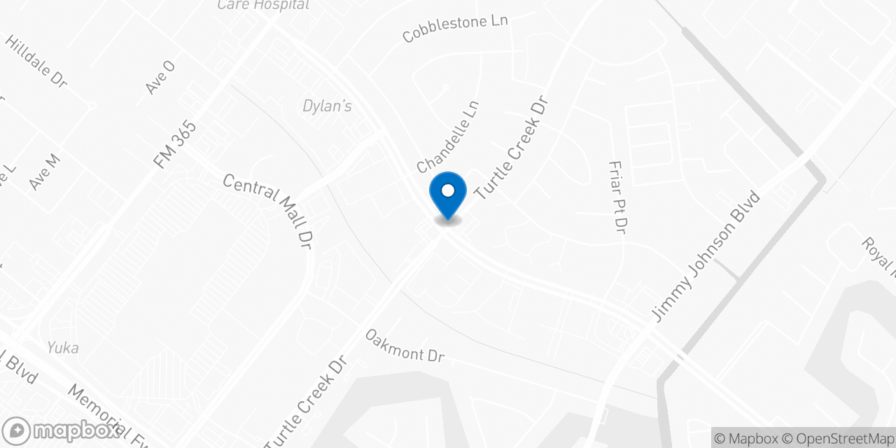 Map showing the location of the Social Security office in Port Arthur, TX