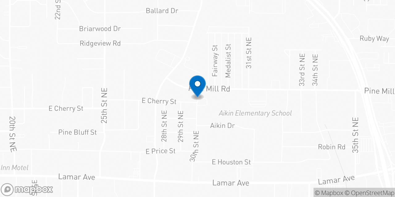 Map showing the location of the Social Security office in Paris, TX