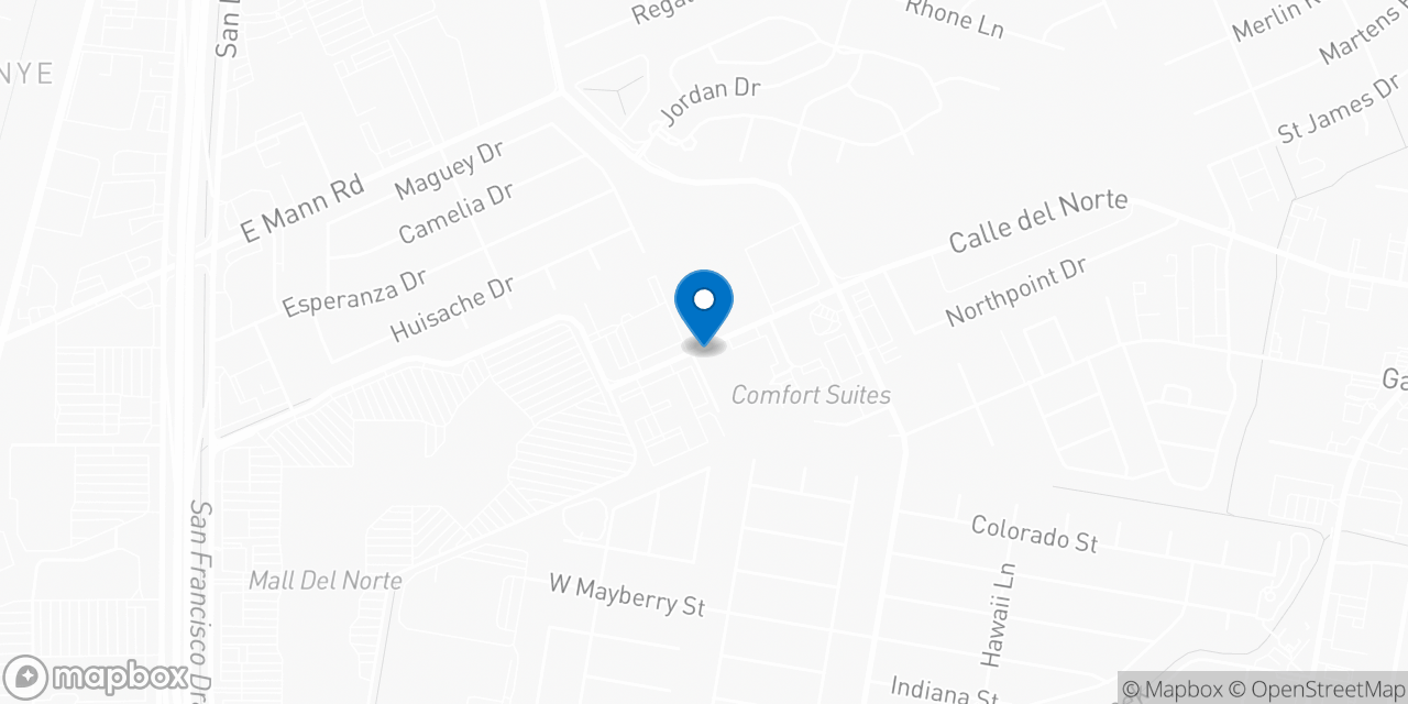 Map showing the location of the Social Security office in Laredo, TX