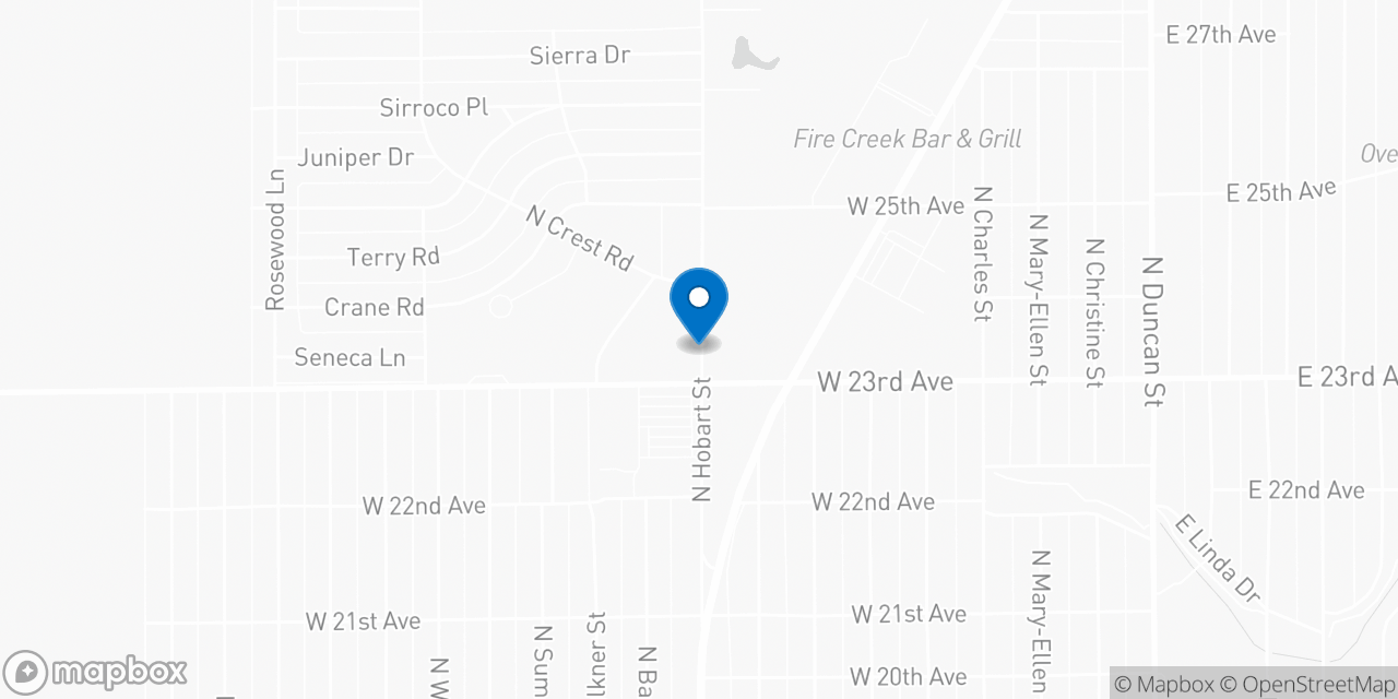 Map showing the location of the Social Security office in Pampa, TX