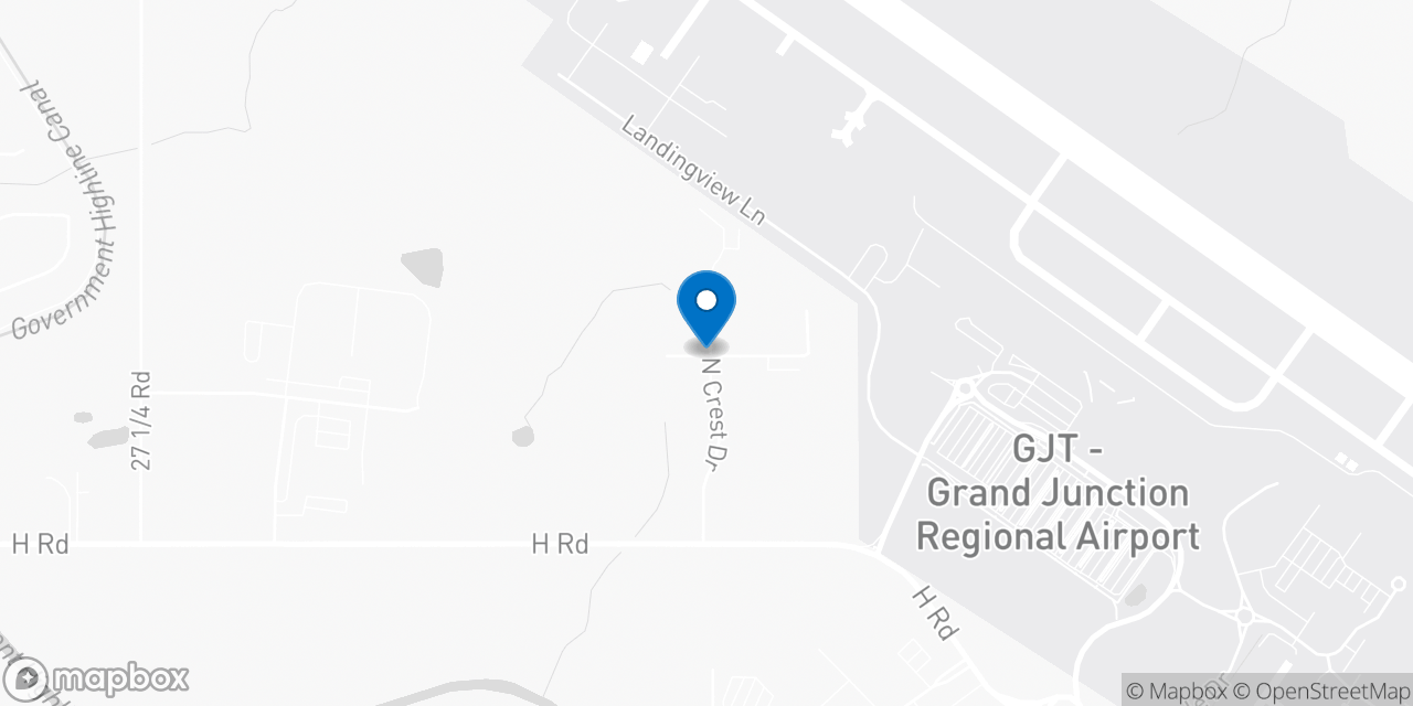 Map showing the location of the Social Security office in Grand Junction, CO