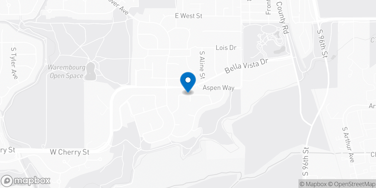 Map showing the location of the Social Security office in Louisville, CO