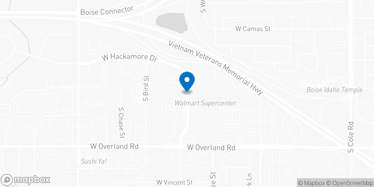 Map showing the location of the Social Security office in Boise, ID