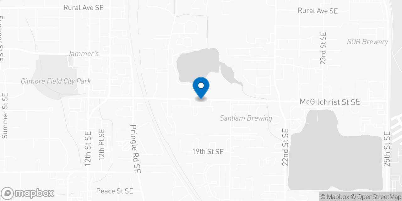 Map showing the location of the Social Security office in Salem, OR