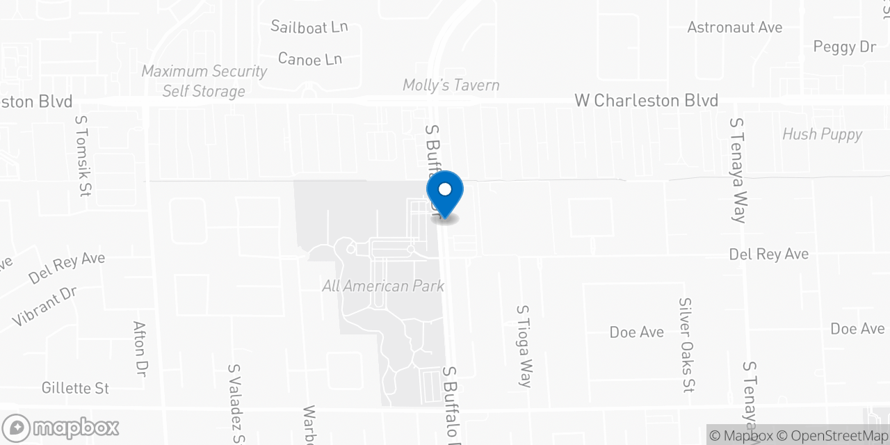 Map showing the location of the Social Security office in Las Vegas, NV