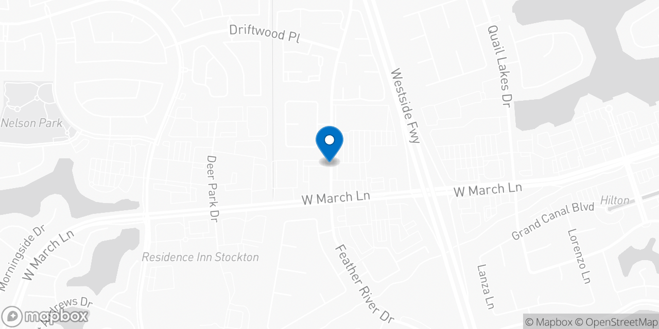 Map showing the location of the Social Security office in Stockton, CA