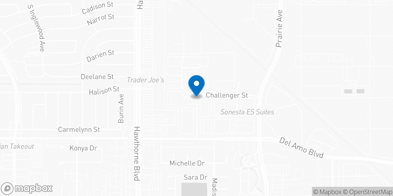 Map showing the location of the Social Security office in Torrance, CA