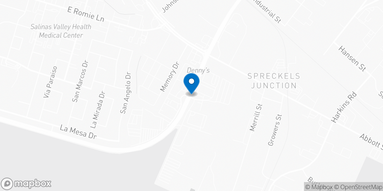 Map showing the location of the Social Security office in Salinas, CA