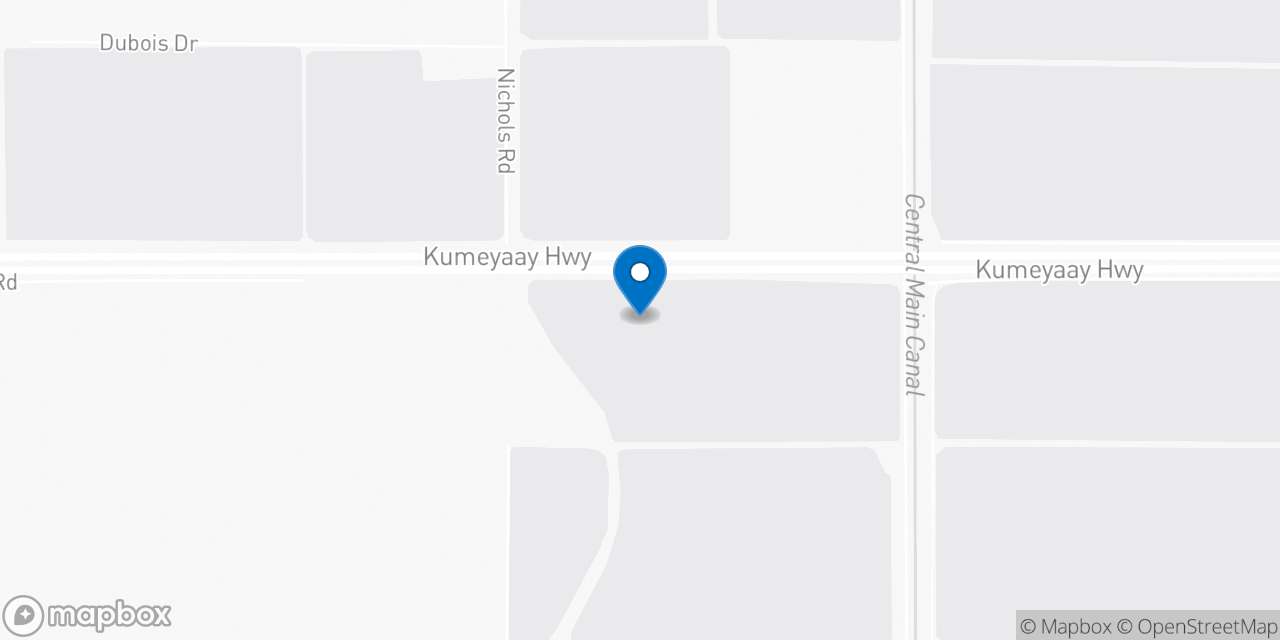 Map showing the location of the Social Security office in El Centro, CA