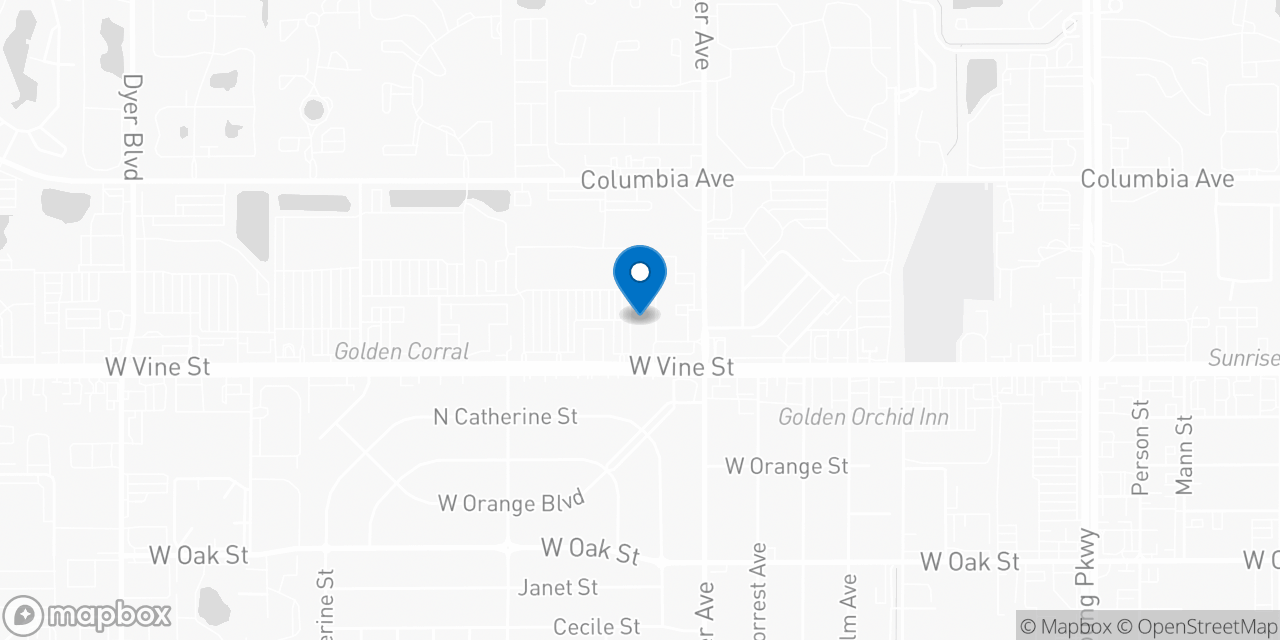 Map showing the location of the Social Security office in Kissimmee, FL