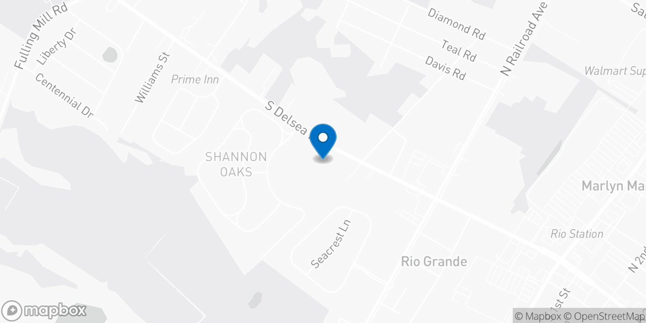Map showing the location of the Social Security office in Rio Grande, NJ