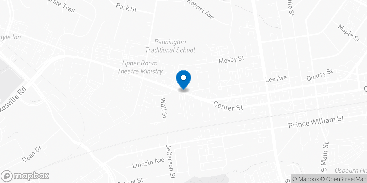 Map showing the location of the Social Security office in Manassas, VA