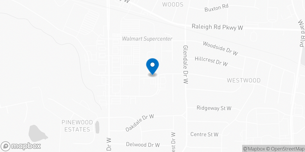 Map showing the location of the Social Security office in Wilson, NC