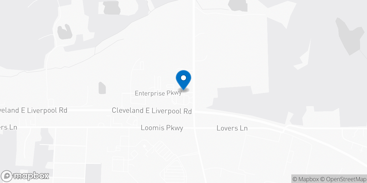 Map showing the location of the Social Security office in Ravenna, OH