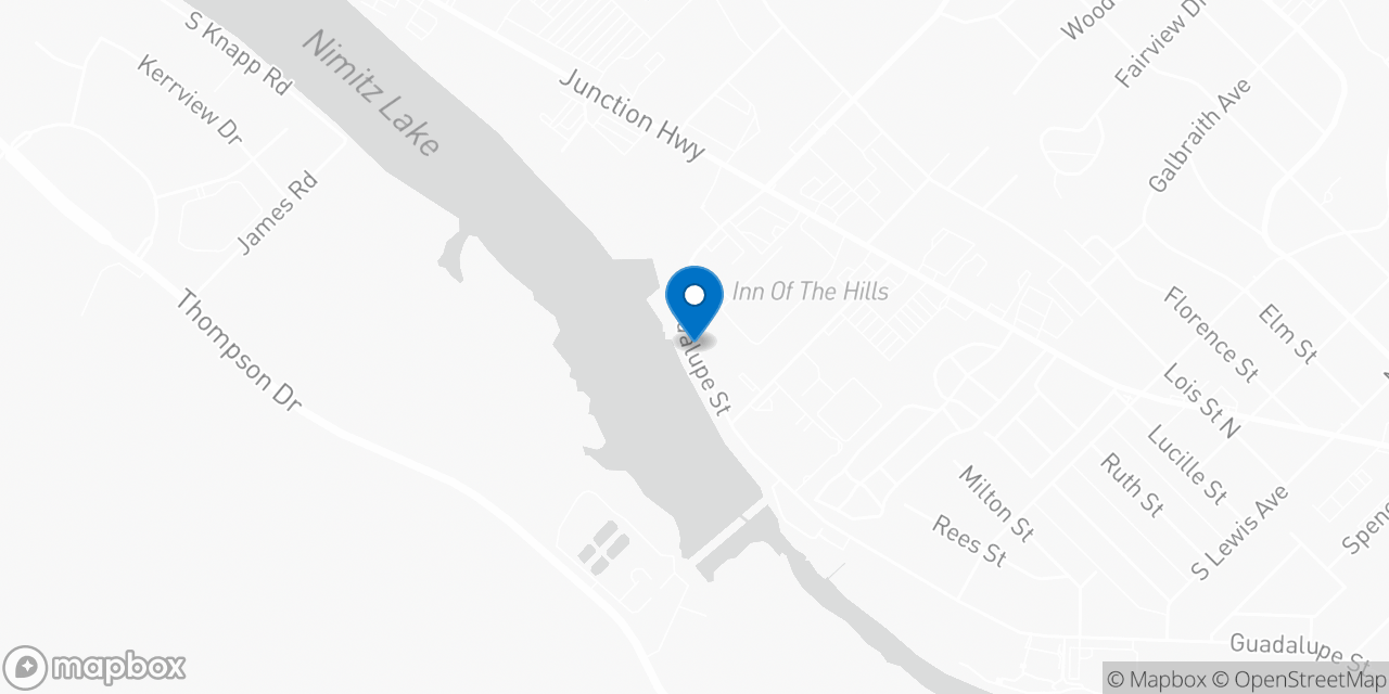 Map showing the location of the Social Security office in Kerrville, TX