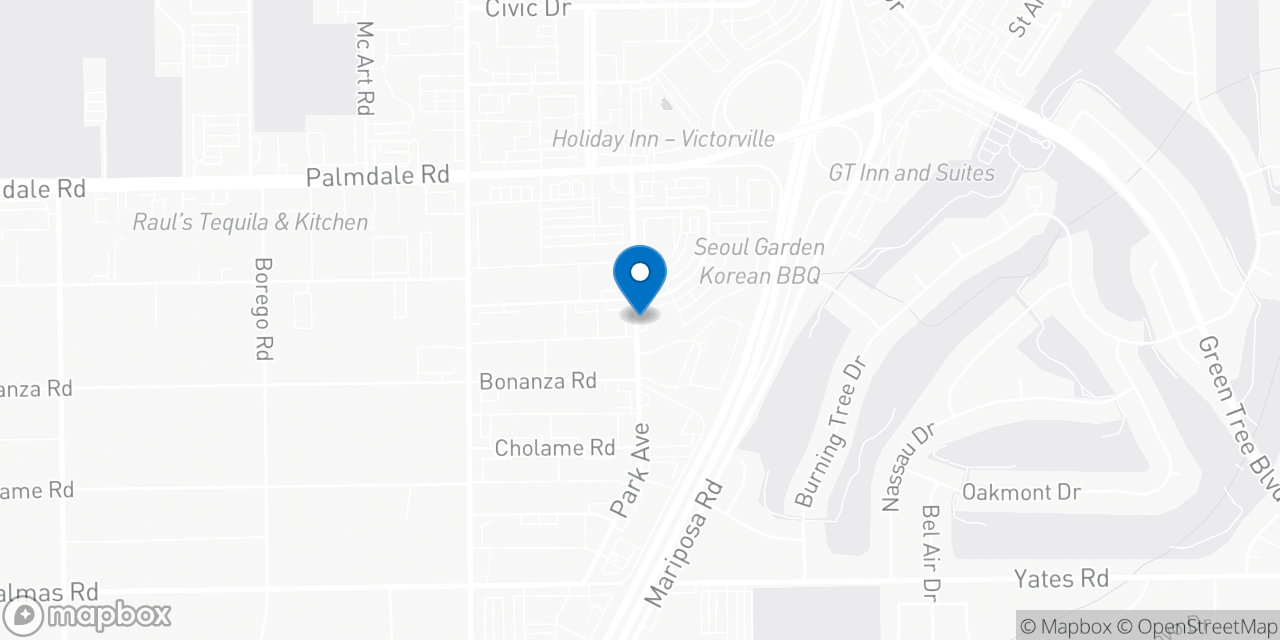 Map showing the location of the Social Security office in Victorville, CA
