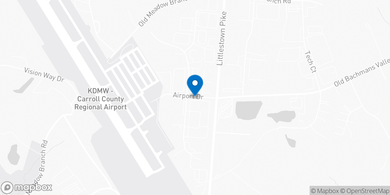 Map showing the location of the Social Security office in Westminster, MD