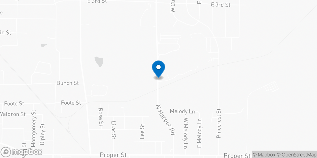 Map showing the location of the Social Security office in Corinth, MS