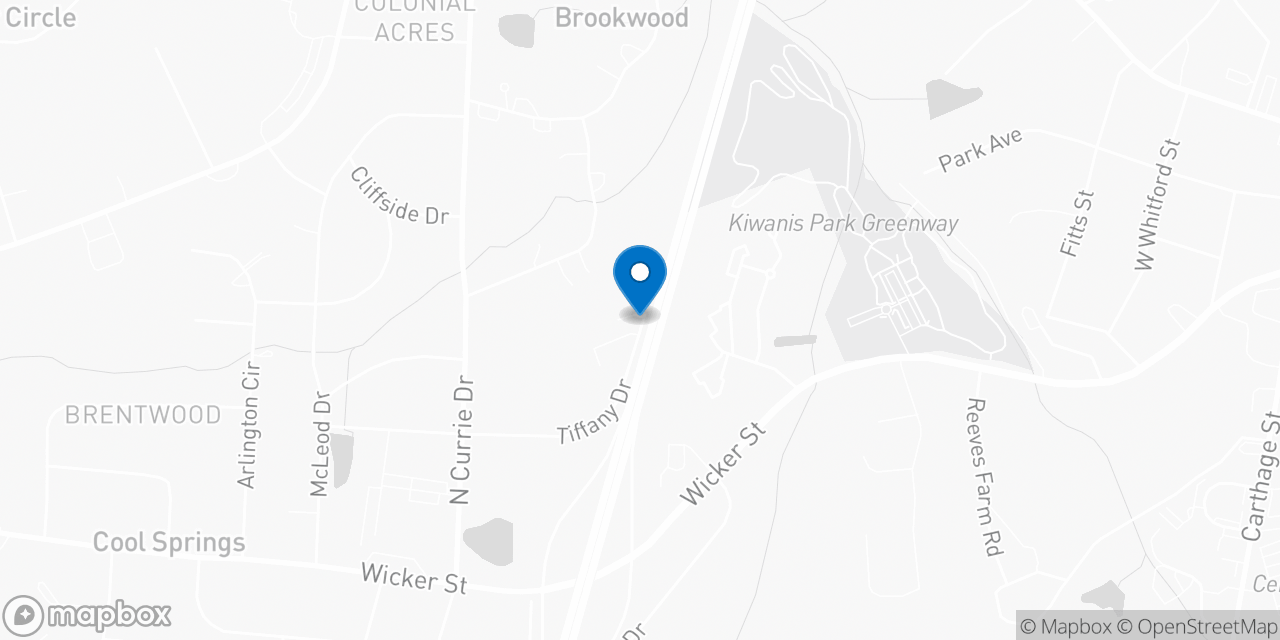 Map showing the location of the Social Security office in Sanford, NC
