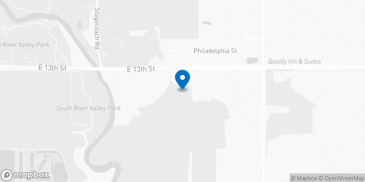 Map showing the location of the Social Security office in Ames, IA