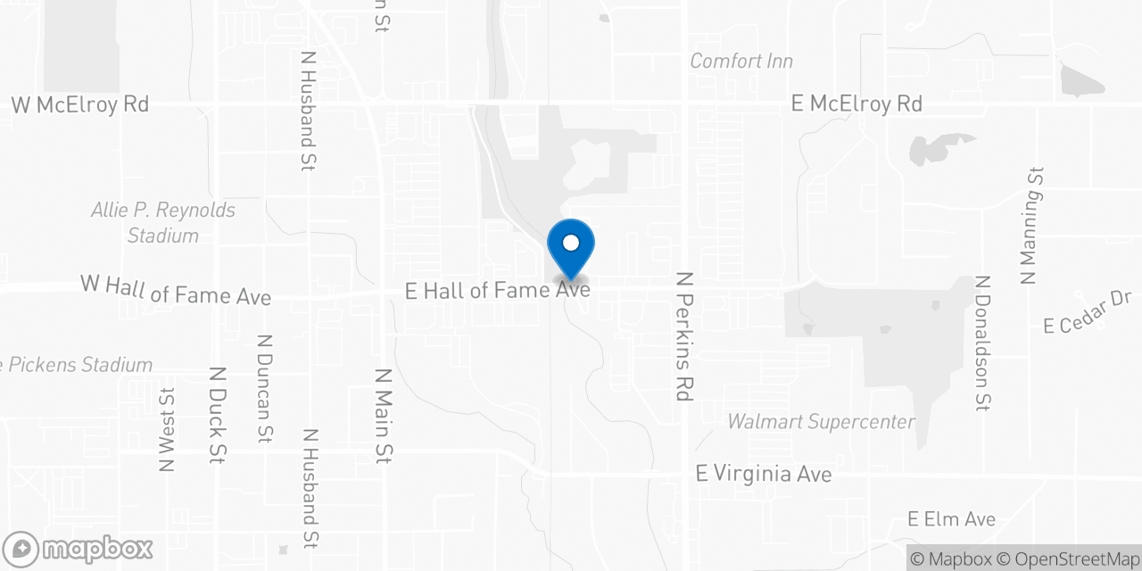 Map showing the location of the Social Security office in Stillwater, OK