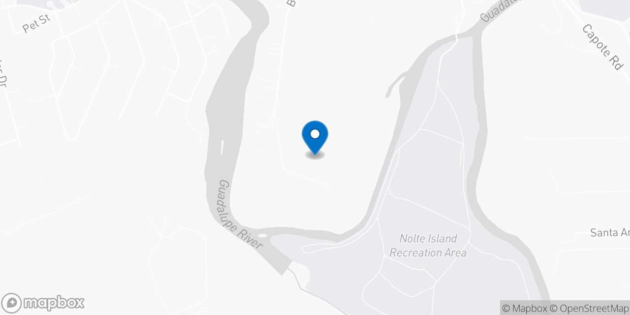 Map showing the location of the Social Security office in Seguin, TX