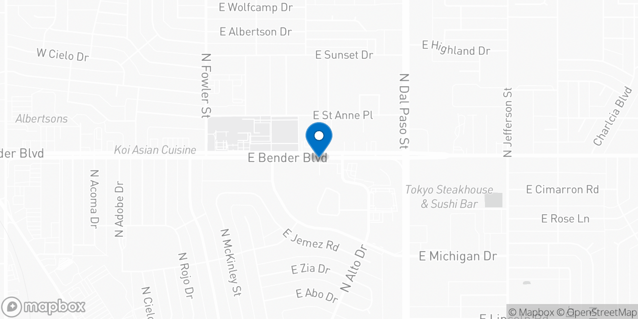 Map showing the location of the Social Security office in Hobbs, NM