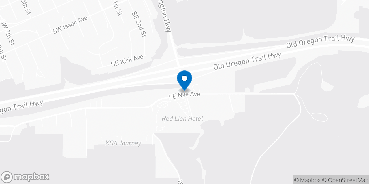 Map showing the location of the Social Security office in Pendleton, OR