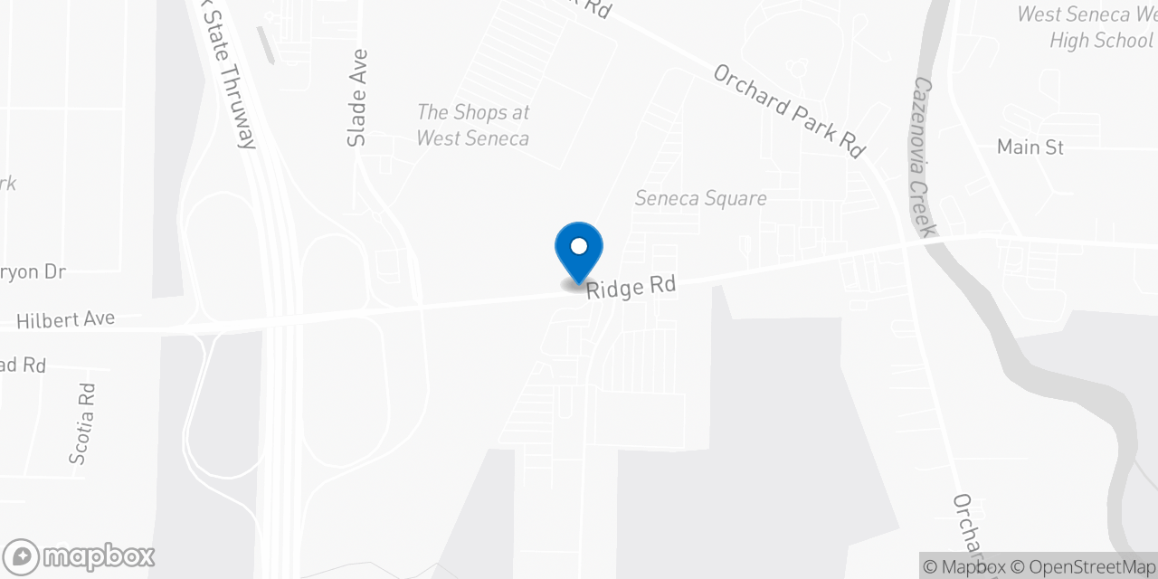 Map showing the location of the Social Security office in West Seneca, NY