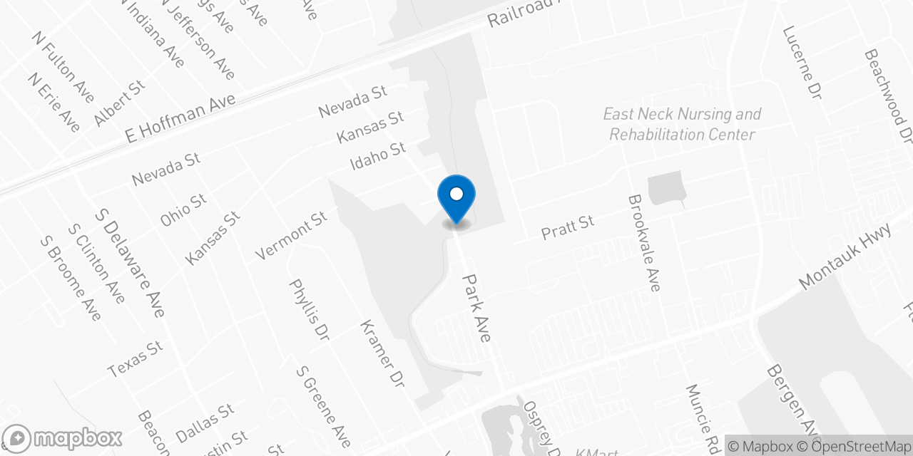 Map showing the location of the Social Security office in West Babylon, NY