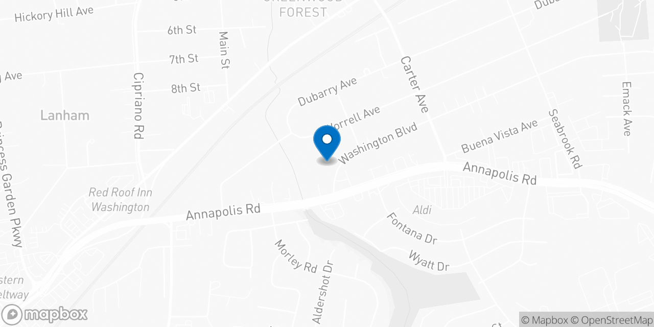 Map showing the location of the Social Security office in Seabrook, MD
