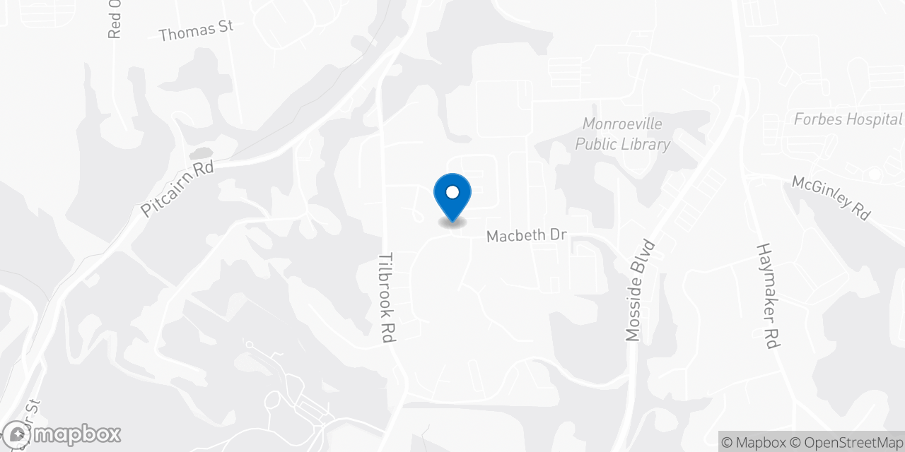 Map showing the location of the Social Security office in Monroeville, PA